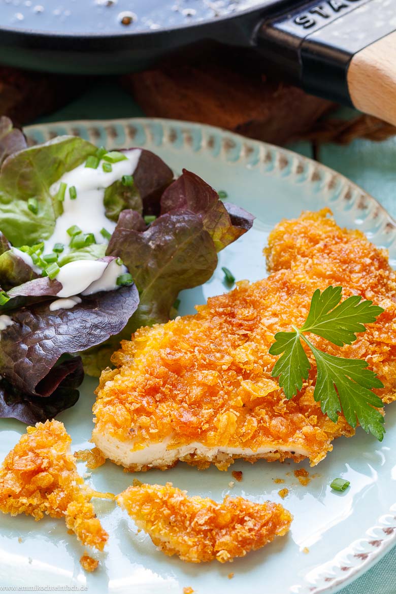Hähnchenschnitzel – von außen kross und von innen saftig