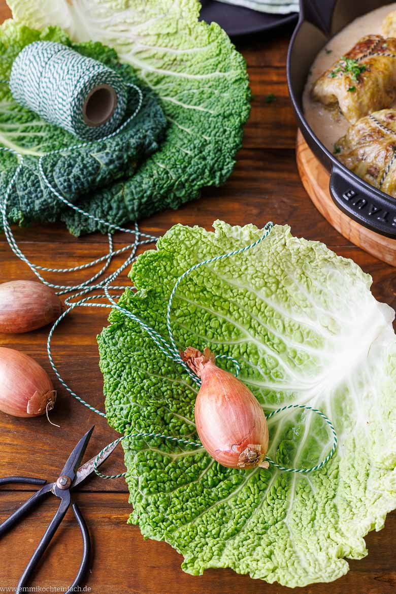 Zutaten f&uuml;r Kohlrouladen