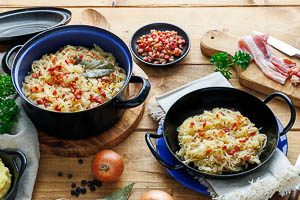 Sauerkraut servieren