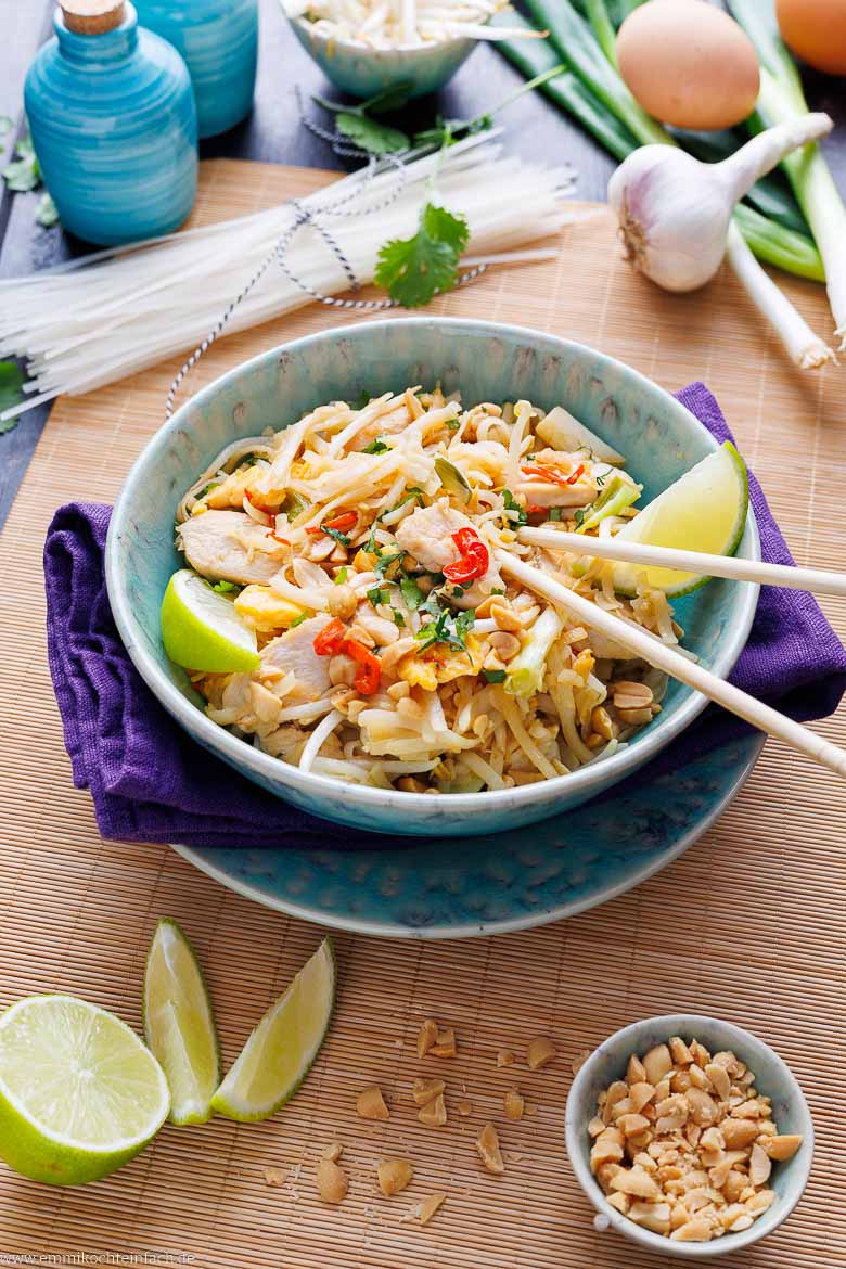 Pad-Thai-Rezept mit Hähnchen