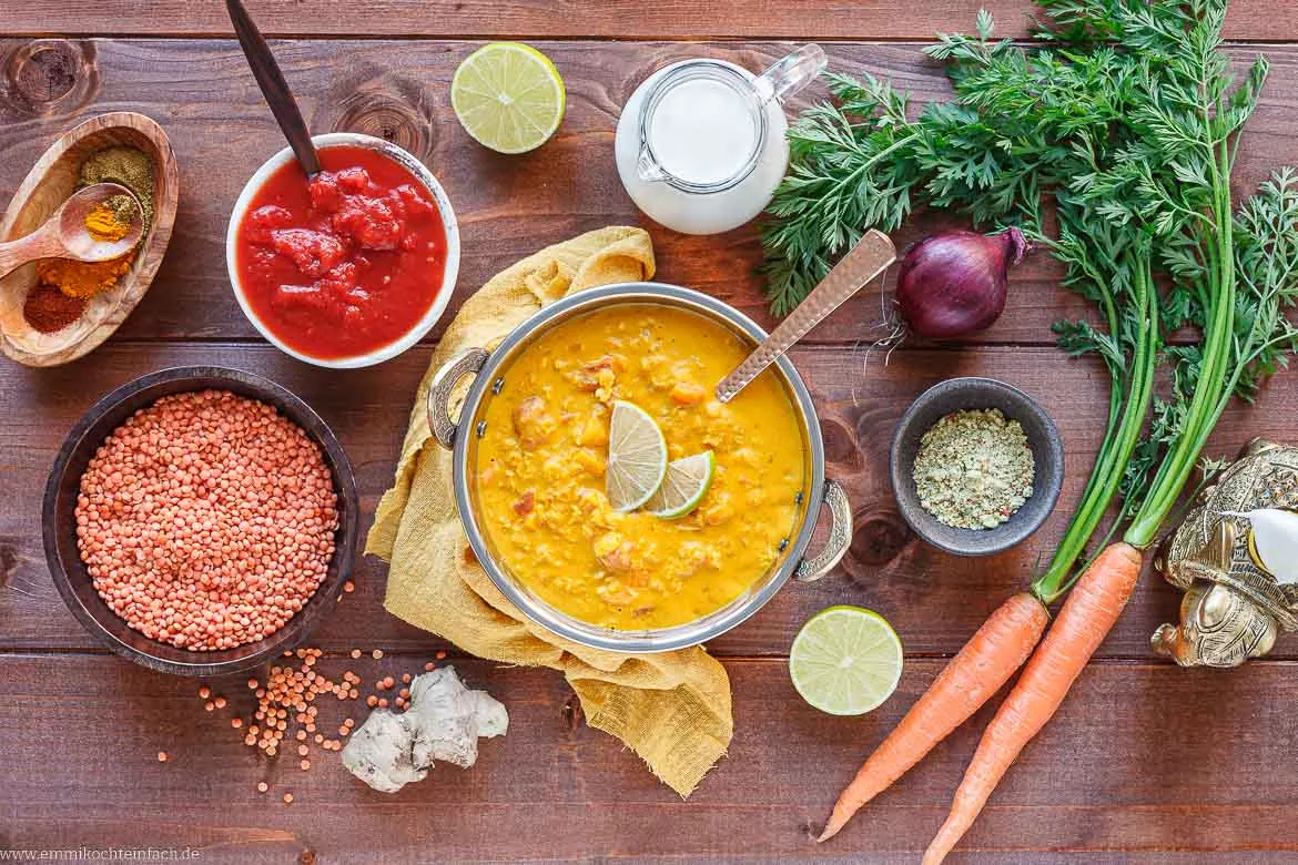 Rezept für rote Linsensuppe