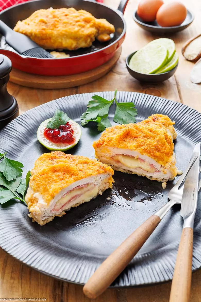 Cordon Bleu Füllung aus Schinken und Käse