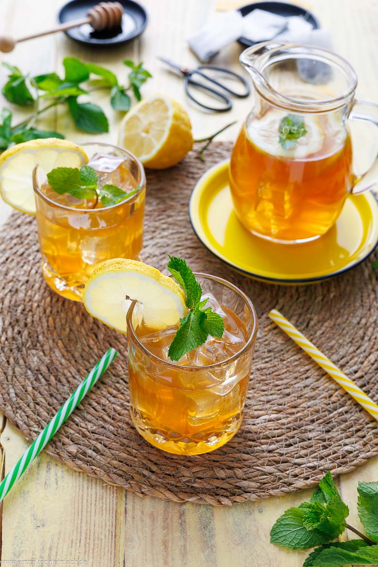 Rezept für selbstgemachten Eistee
