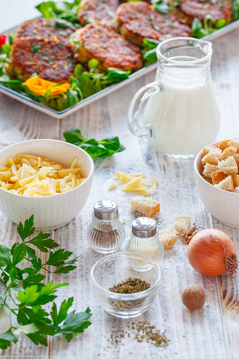 Zutaten f&uuml;r traditionelle Kaspresskn&ouml;del