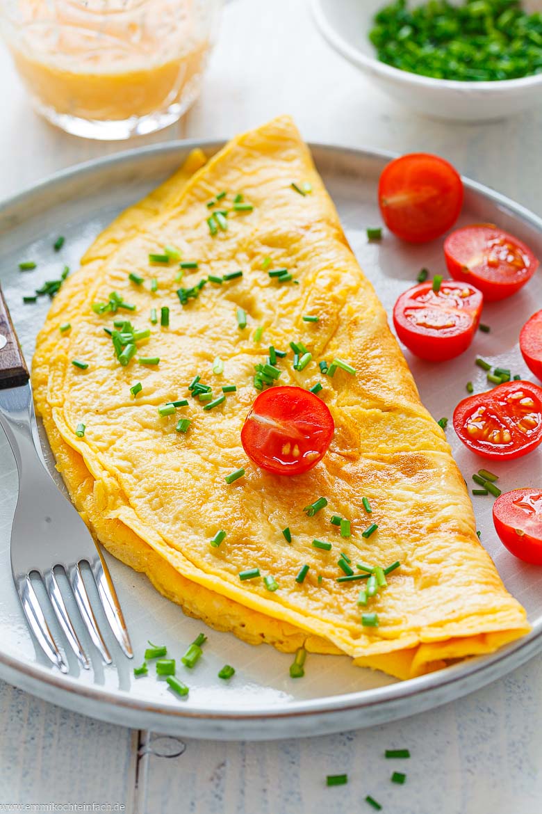 Omelett ist ein tolles Frühstück, lecker zum Brunch oder auch ein leichtes Mittagessen.
