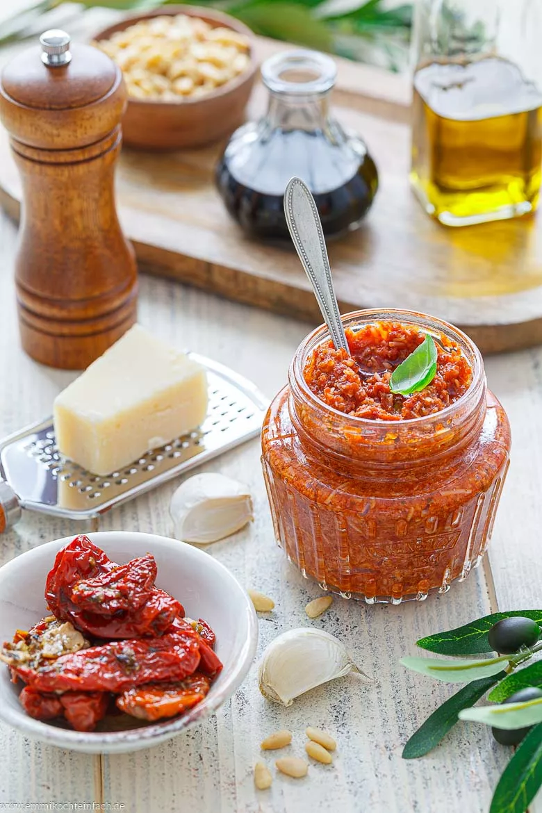 Zutaten für Pesto Rosso