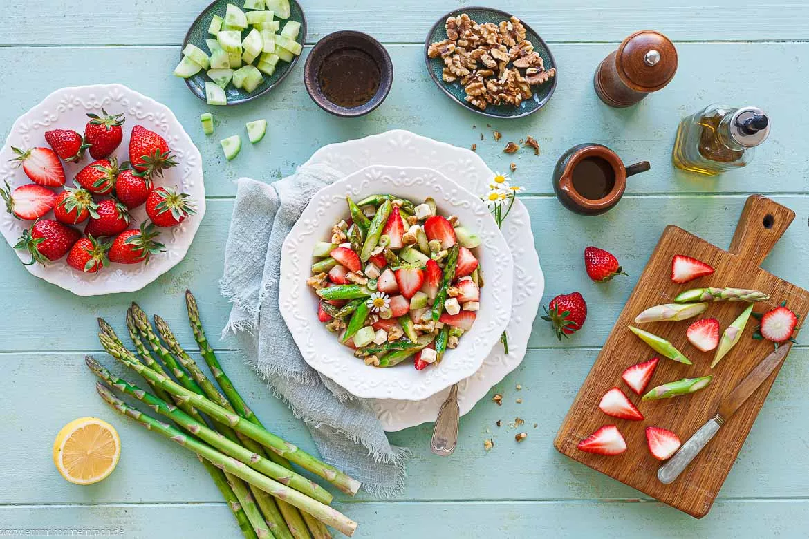 Rezept für grünen Spargelsalat