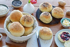 Fertig sind die Kartoffelbr&ouml;tchen!
