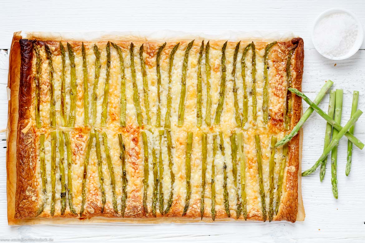 Rezept für Spargel-Tarte grüner Spargel