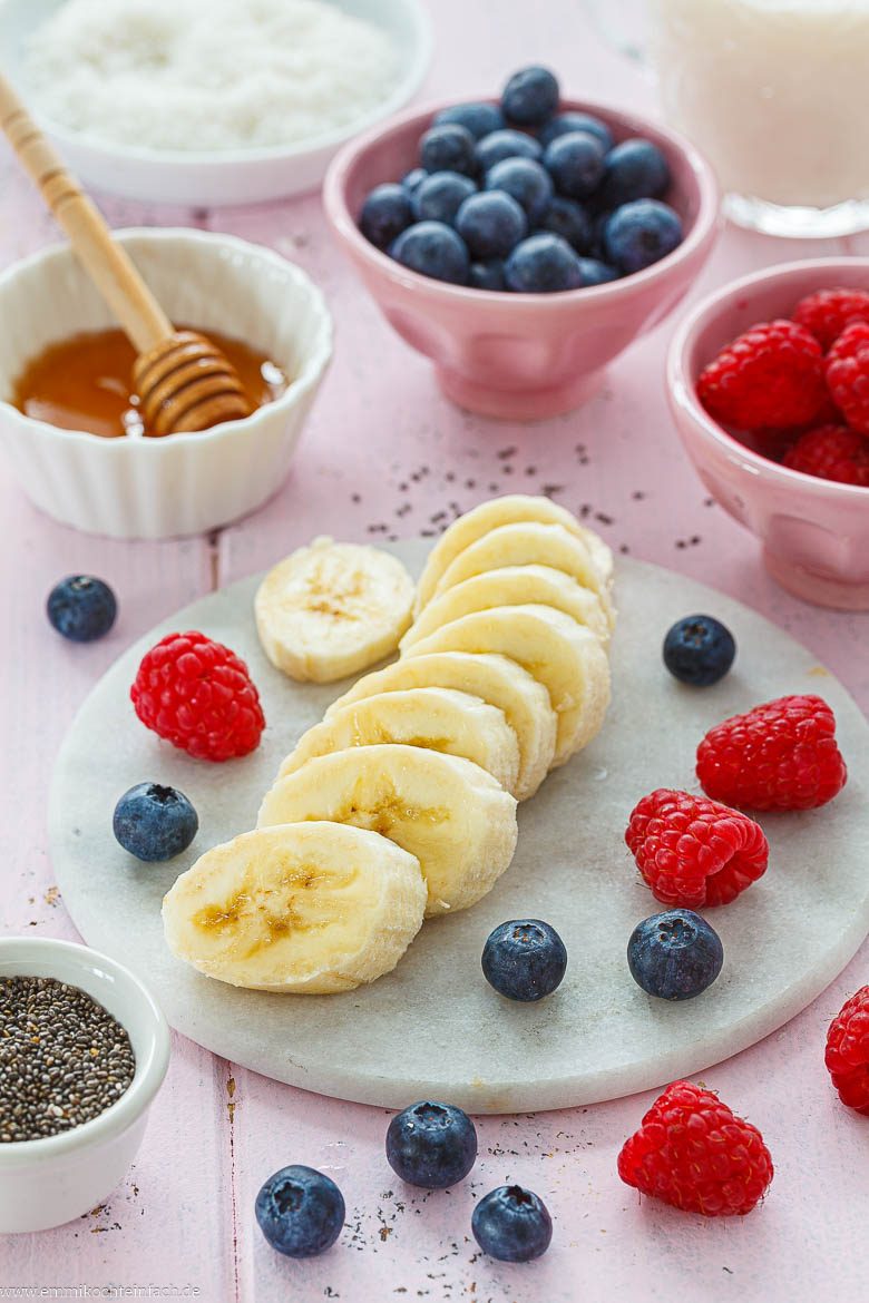 Zutaten f&uuml;r die Smoothie Bowl