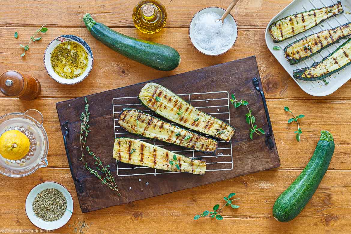 Rezept zum Zucchini grillen