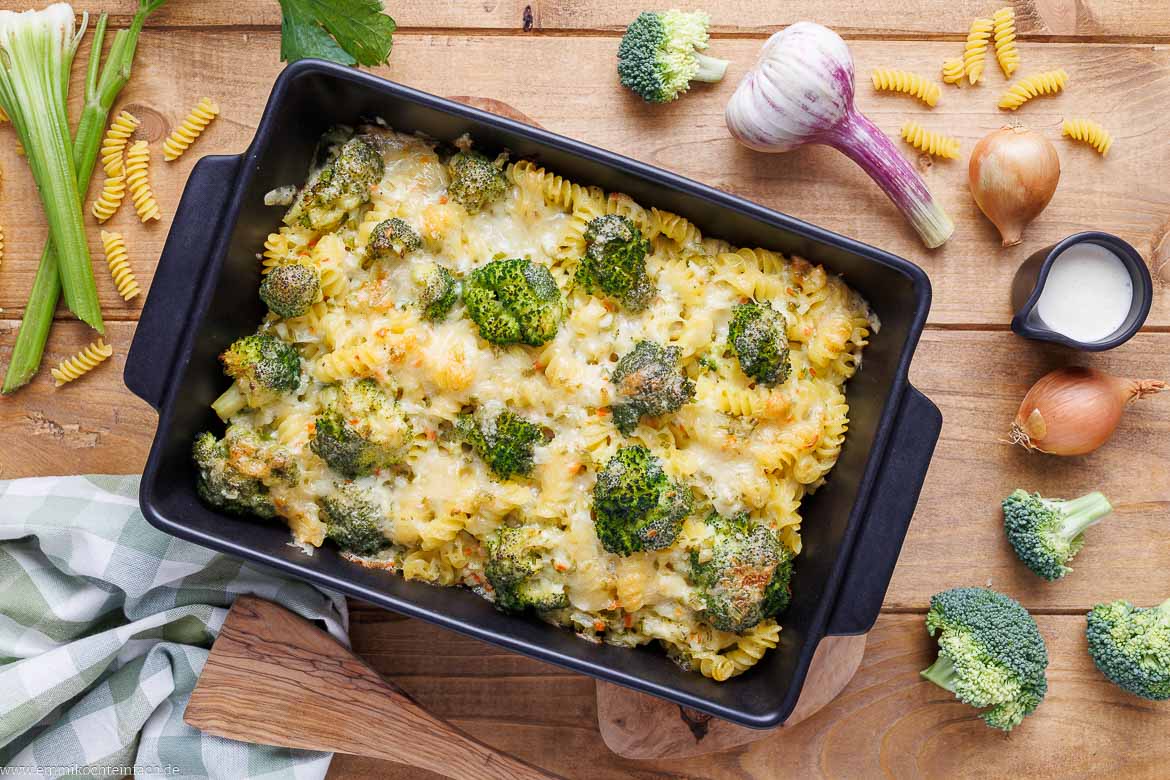 Rezept für Brokkoli-Nudel-Auflauf