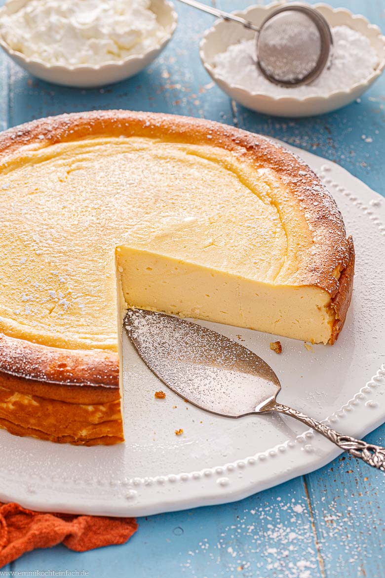 Weltbester Käsekuchen ohne Boden