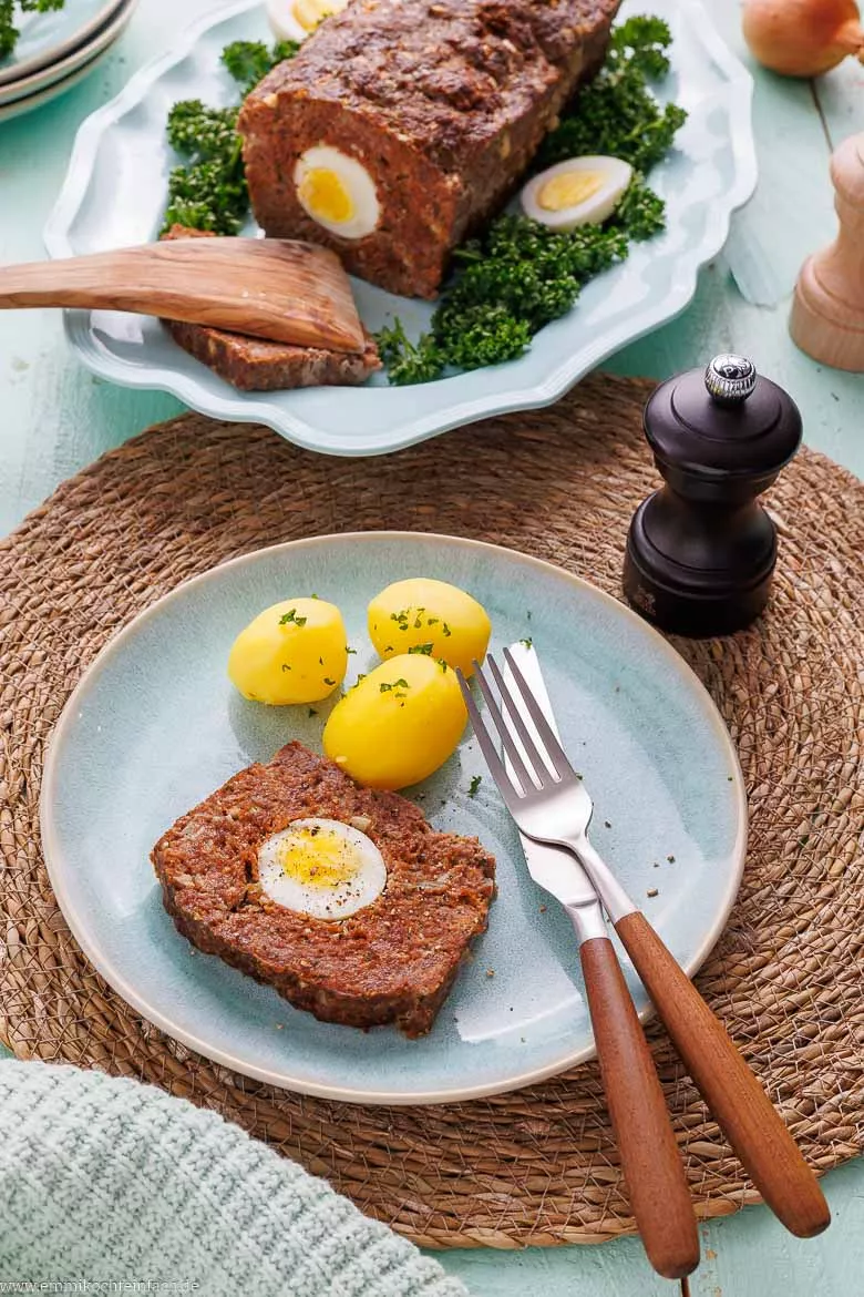 Hackbraten mit Soße
