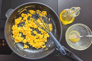 R&uuml;hrei in der Pfanne zubereiten