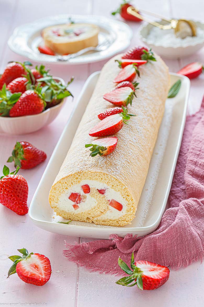 Rezept für Biskuitroulade