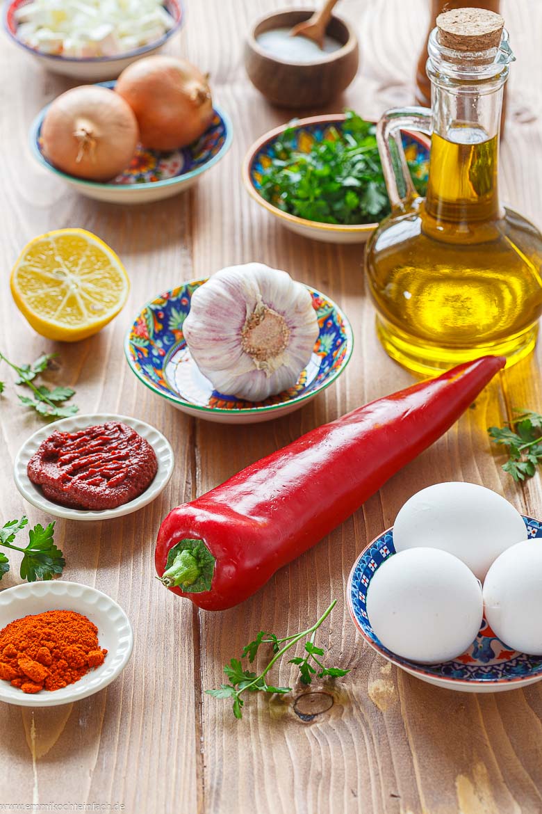 Zutaten für Menemen
