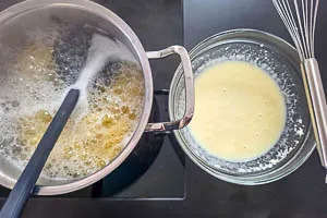 Noch eine Kelle Wasser zugeben.