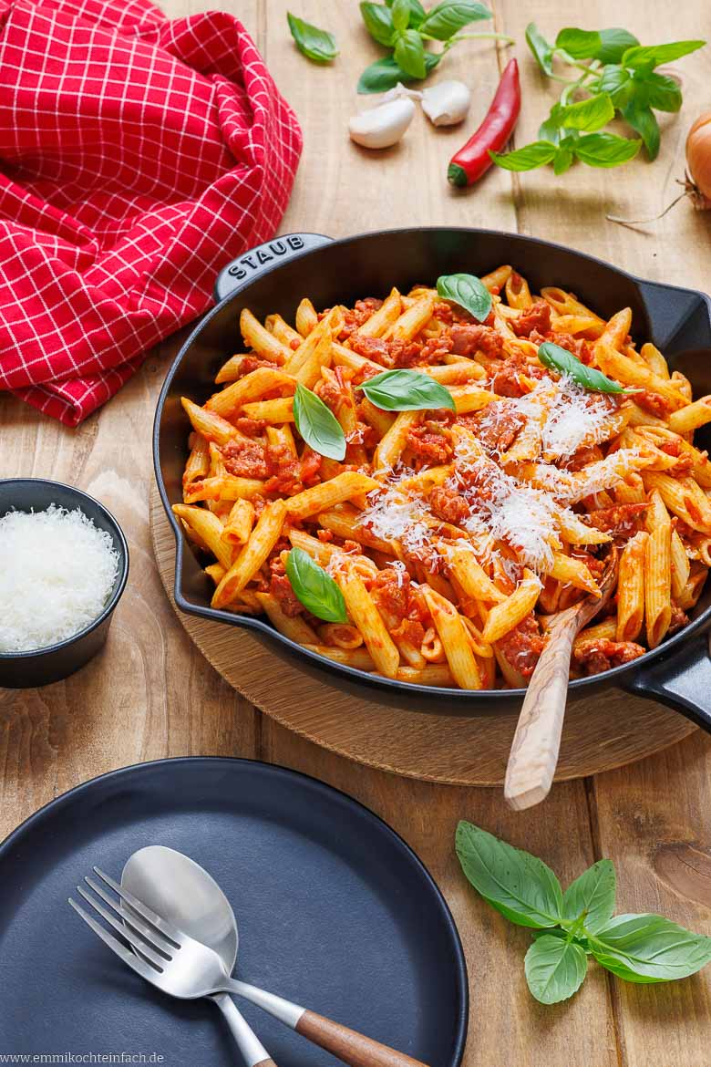 Zutaten für Salsiccia Pasta