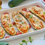 Gef&uuml;llte Zucchini &ndash; vegetarisches Rezept