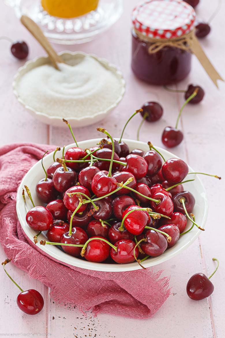Zutaten f&uuml;r Kirschmarmelade