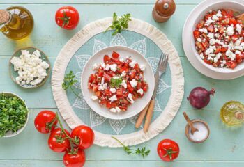 Rezept für Tomatensalat mit Feta